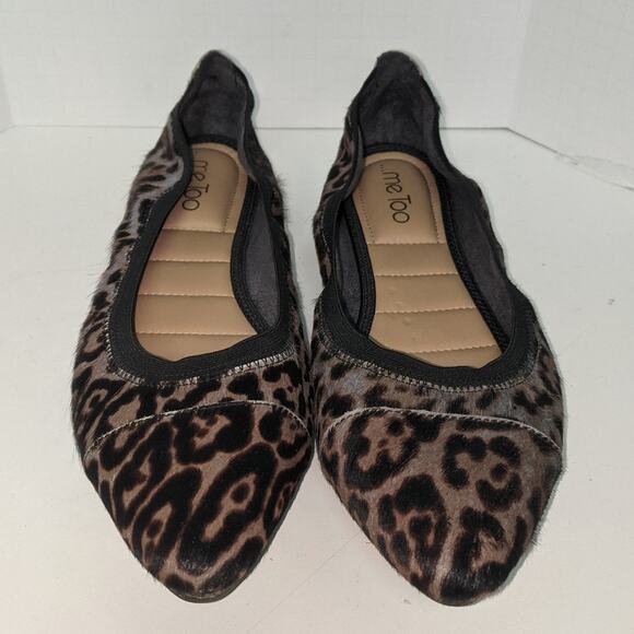 Me Too Arianna Ballet Flat Animal Print Calf Hair Leather Size 10 - Picture 11 of 11